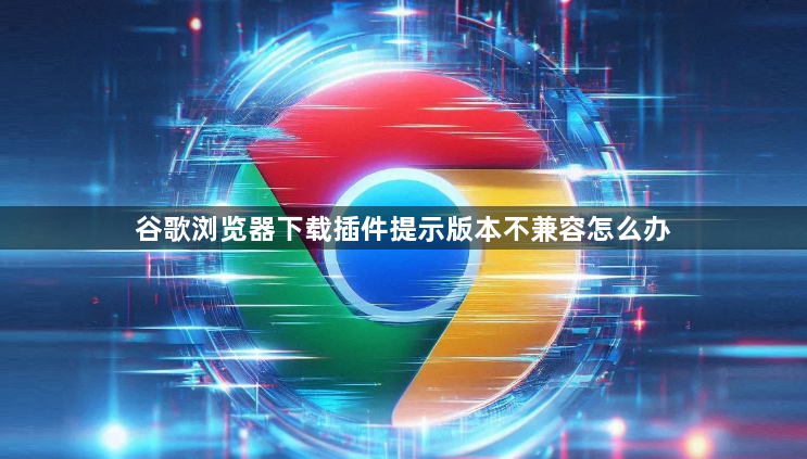 谷歌浏览器下载插件提示版本不兼容怎么办1