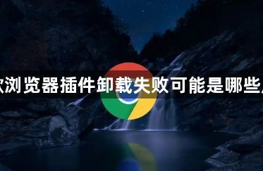 谷歌浏览器插件卸载失败可能是哪些原因1