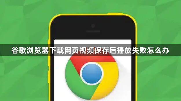 谷歌浏览器下载网页视频保存后播放失败怎么办1