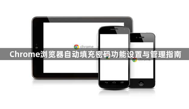 Chrome浏览器自动填充密码功能设置与管理指南1
