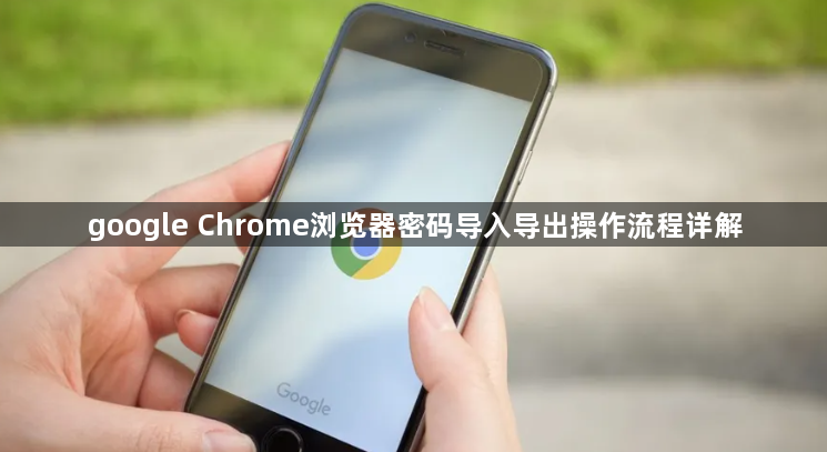google Chrome浏览器密码导入导出操作流程详解1