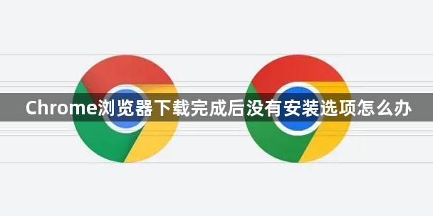 Chrome浏览器下载完成后没有安装选项怎么办1