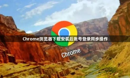 Chrome浏览器下载安装后账号登录同步操作1
