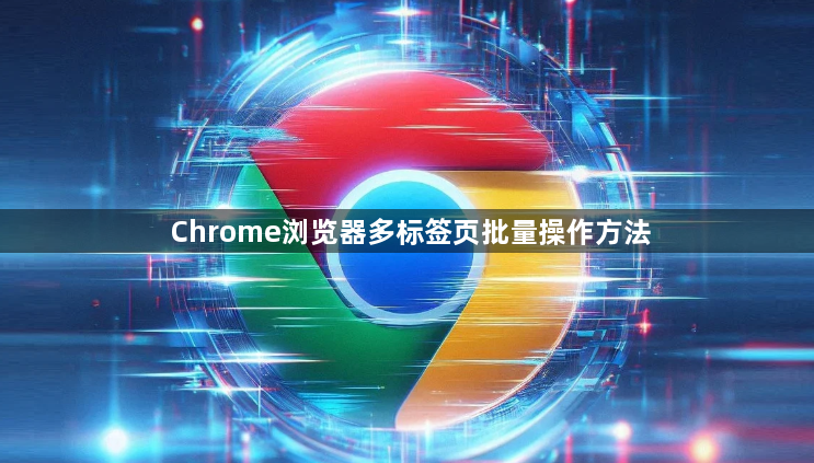Chrome浏览器多标签页批量操作方法1