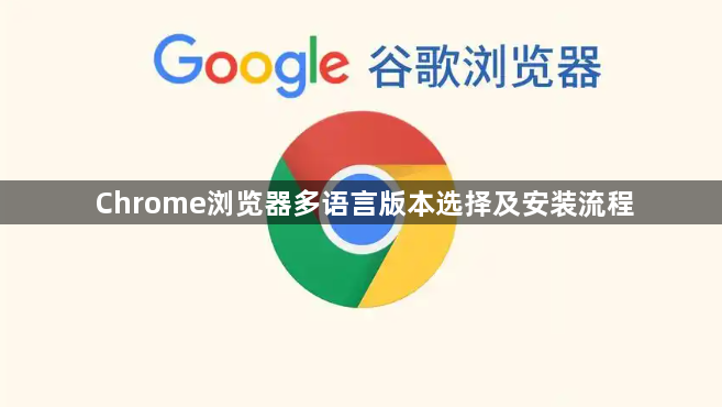 Chrome浏览器多语言版本选择及安装流程1