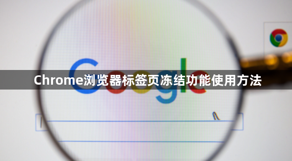 Chrome浏览器标签页冻结功能使用方法1