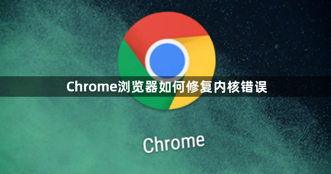 Chrome浏览器如何修复内核错误1