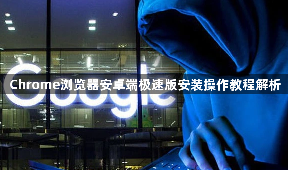Chrome浏览器安卓端极速版安装操作教程解析1