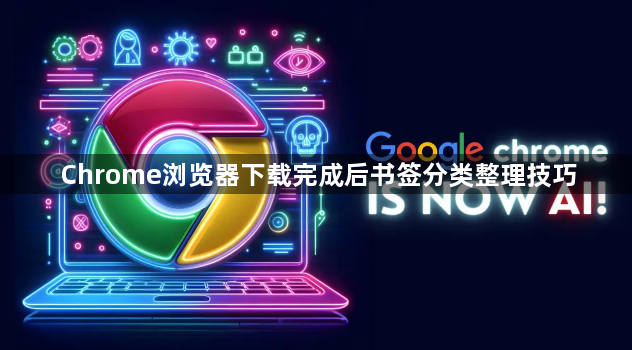 Chrome浏览器下载完成后书签分类整理技巧1