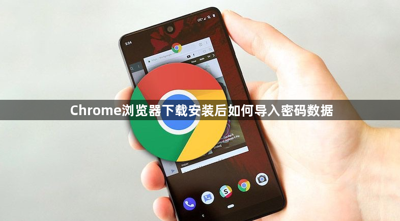Chrome浏览器下载安装后如何导入密码数据1