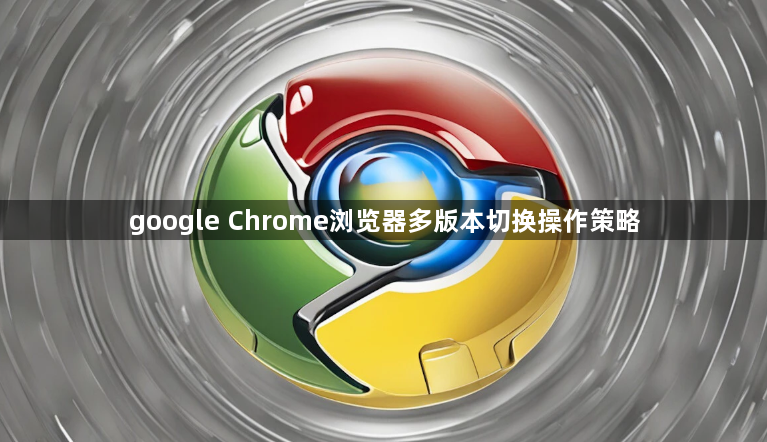 google Chrome浏览器多版本切换操作策略1