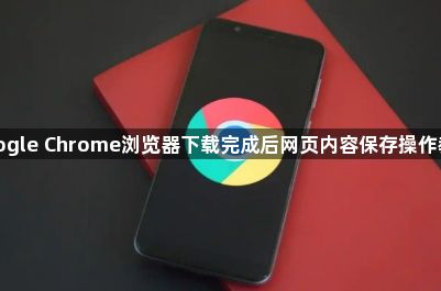 google Chrome浏览器下载完成后网页内容保存操作教程1