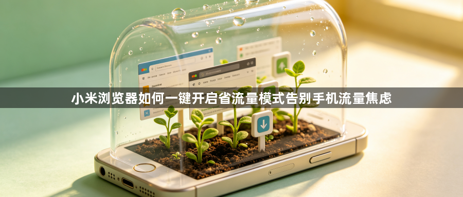 小米浏览器如何一键开启省流量模式告别手机流量焦虑1