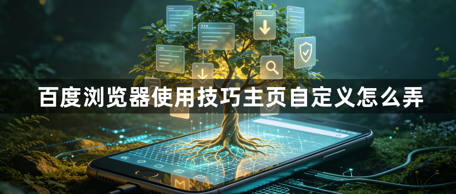 百度浏览器使用技巧主页自定义怎么弄1
