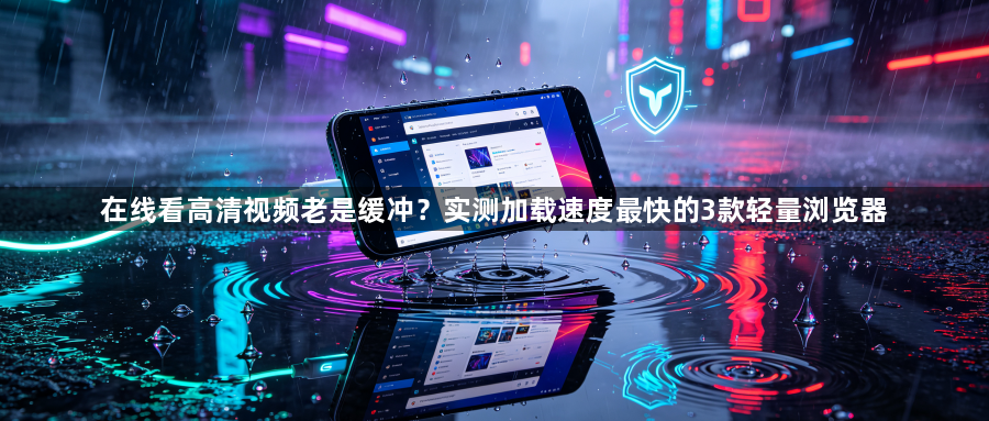 在线看高清视频老是缓冲？实测加载速度最快的3款轻量浏览器1