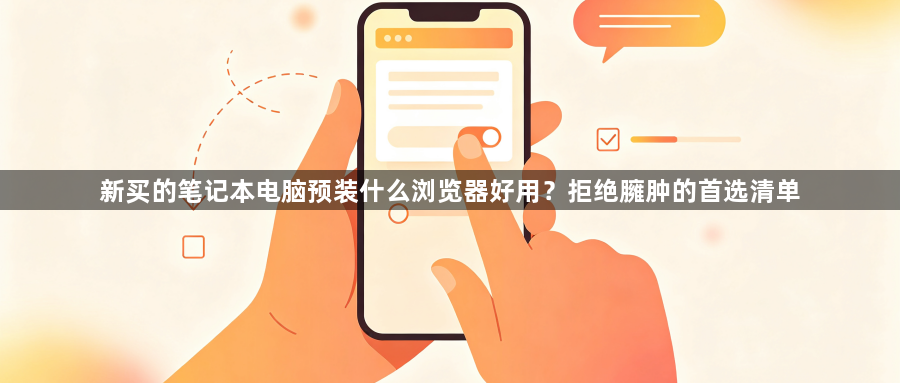 新买的笔记本电脑预装什么浏览器好用？拒绝臃肿的首选清单1
