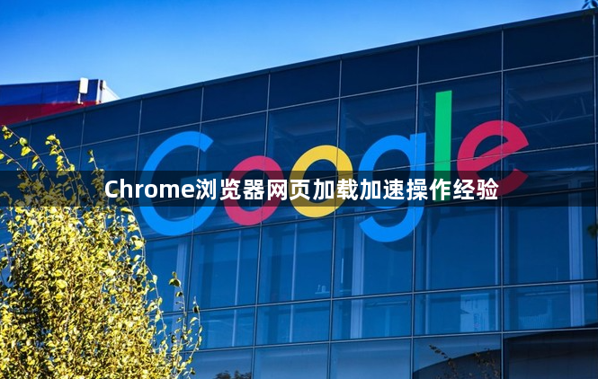 Chrome浏览器网页加载加速操作经验1