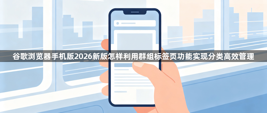 谷歌浏览器手机版2026新版怎样利用群组标签页功能实现分类高效管理1
