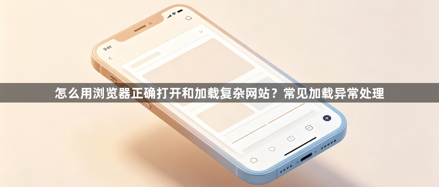 怎么用浏览器正确打开和加载复杂网站？常见加载异常处理1