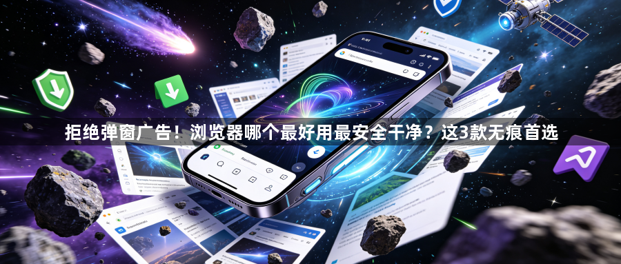 拒绝弹窗广告!浏览器哪个最好用最安全干净?这3款无痕首选1