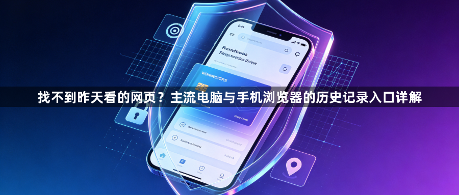 找不到昨天看的网页？主流电脑与手机浏览器的历史记录入口详解1