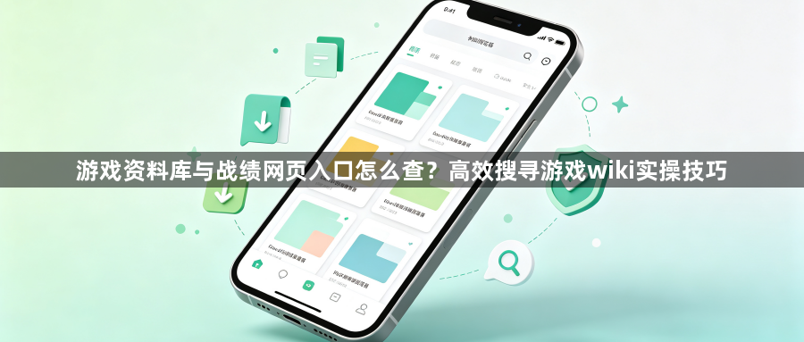 游戏资料库与战绩网页入口怎么查？高效搜寻游戏wiki实操技巧1