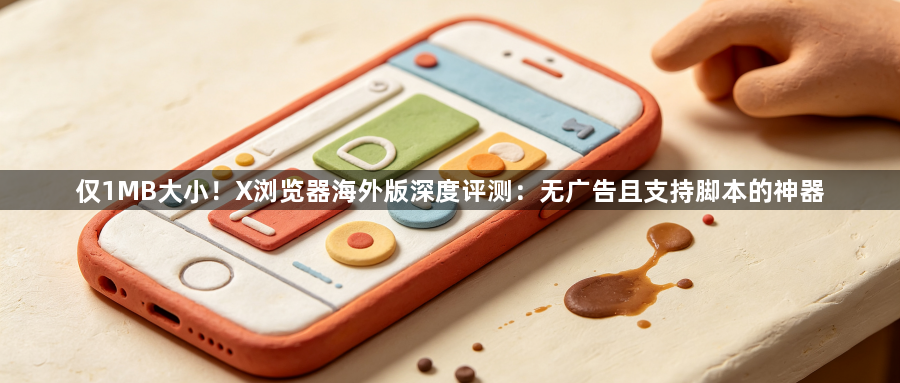 仅1MB大小！X浏览器海外版深度评测：无广告且支持脚本的神器1