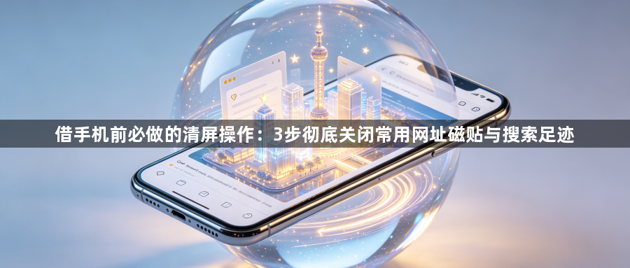 借手机前必做的清屏操作：3步彻底关闭常用网址磁贴与搜索足迹1