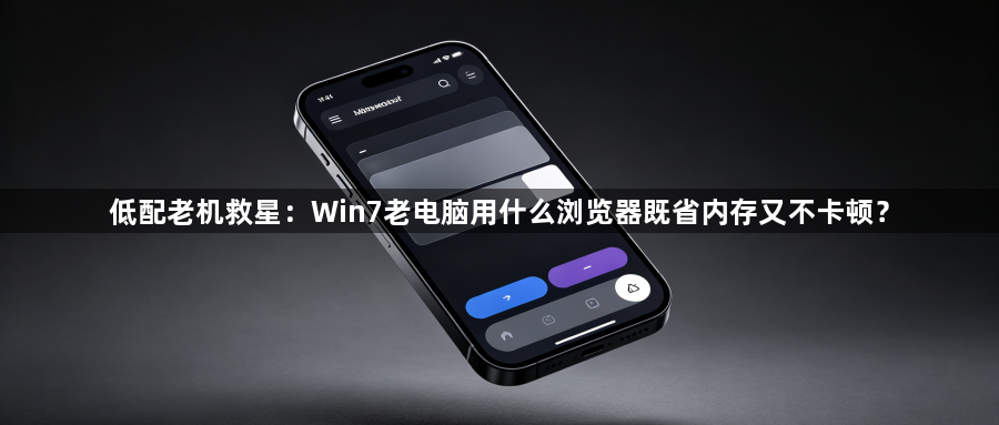 低配老机救星：Win7老电脑用什么浏览器既省内存又不卡顿？1