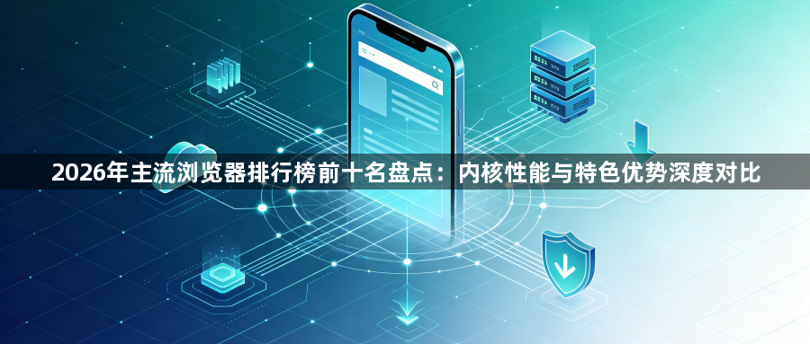 2026年主流浏览器排行榜前十名盘点:内核性能与特色优势深度对比1