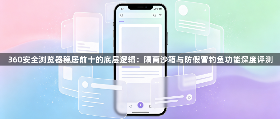 360安全浏览器稳居前十的底层逻辑：隔离沙箱与防假冒钓鱼功能深度评测1